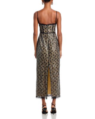 Lace Bustier Sleeveless Midi Dress - Exclusive