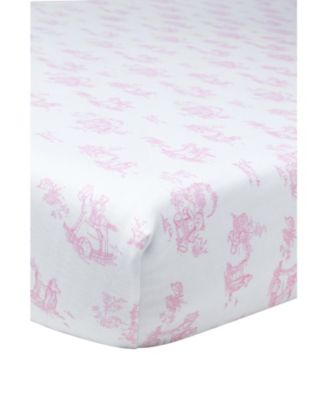 Girls' Toile Print Crib Sheets - Baby
