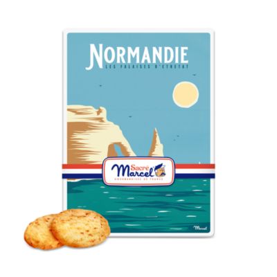 French Apple Shortbread Normandy Tin Box