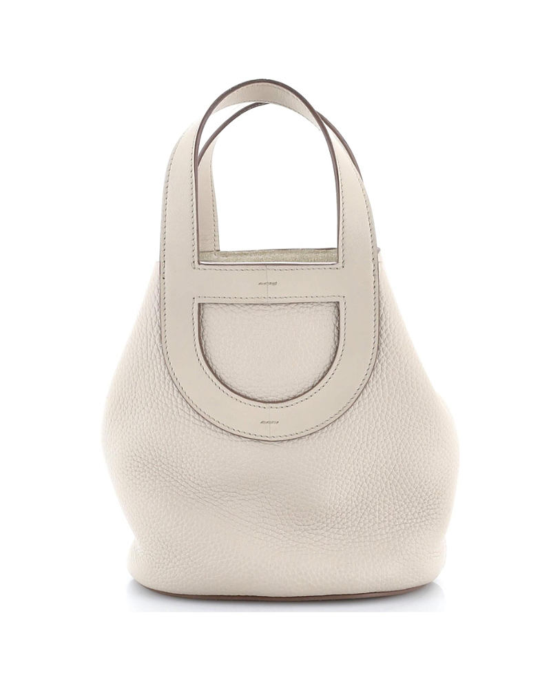 Click to view more detailed imagery on our partner's website Pre-owned Pre-owned Hermes Hermes 18 In-the-loop Bag Clemence With Swift In Neutral