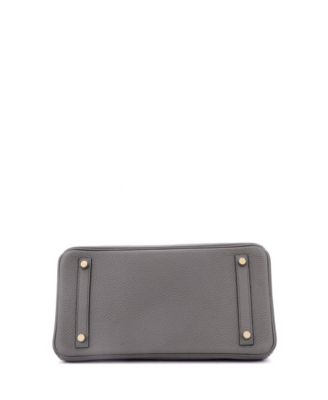  Birkin 30 Handbag Grey Togo with Gold Hardware