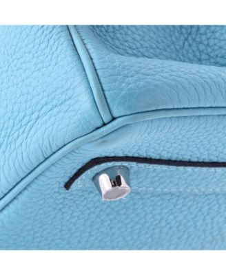  Birkin 30 Handbag Blue Togo with Palladium Hardware