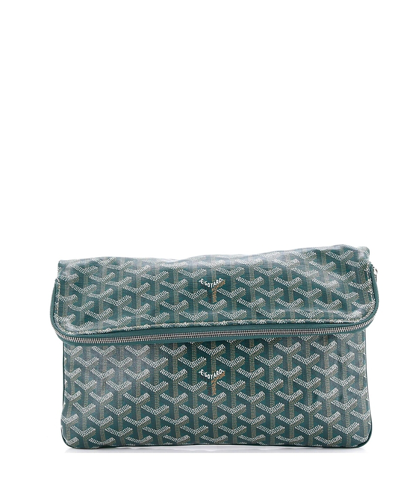 Pre-owned Pre-owned Goyard  Goyard Saint Marie Clutch Coated Canvas In Green