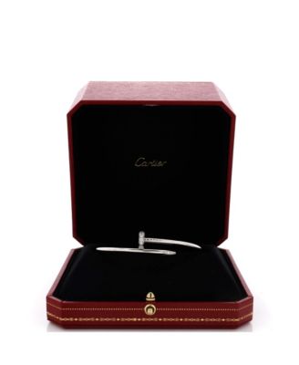  Classic Juste un Clou Bracelet 18K White Gold with Diamonds