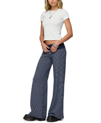 Amarna Striped Fold Over Pants