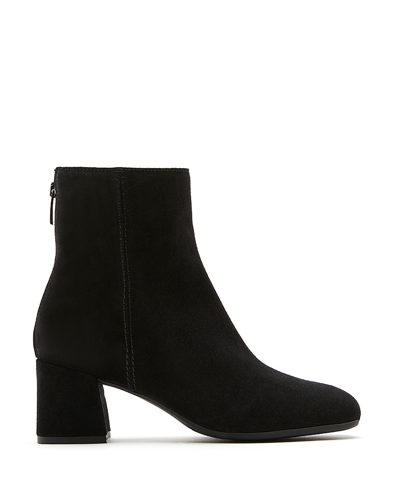 La Canadienne Jason Suede Ankle Booties In Black