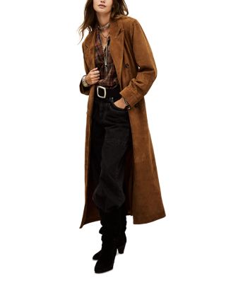 Maina Suede Trench Coat