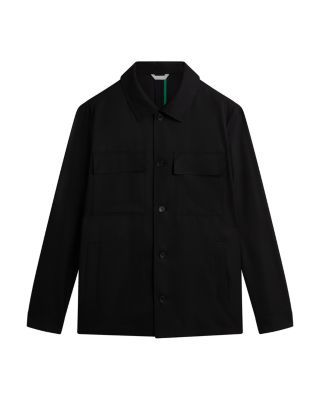 Selwynj Lightweight Wool Blend Shirt Jacket