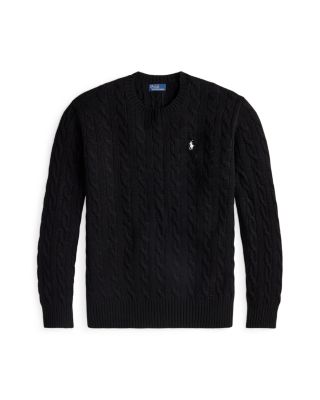 Cable Wool Cashmere Crewneck Sweater