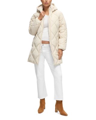 Longline Puffer Maternity Coat