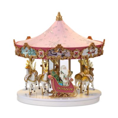 Pink Swarovski Snowflake Carousel