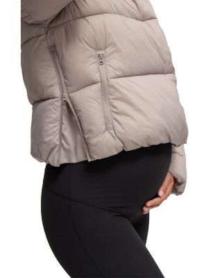 Short Puffer Maternity Coat