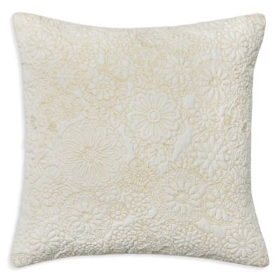 Siberian Floral Velvet Decorative Pillow, 20" x 20" 