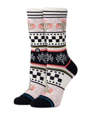 Winter Bloom Crew Socks