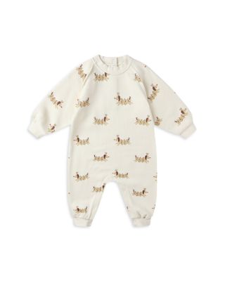 Unisex Christmas Dogs Raglan Coverall - Baby