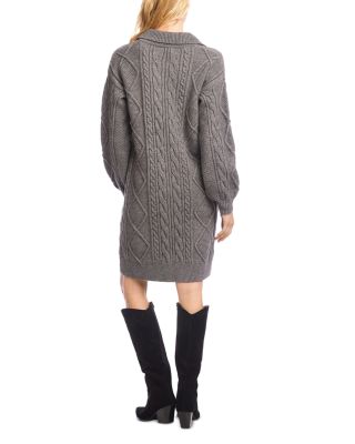 Cable Knit Sweater Dress
