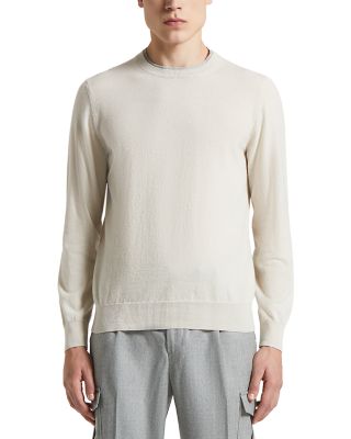 Crewneck Wool and Cashmere Sweater