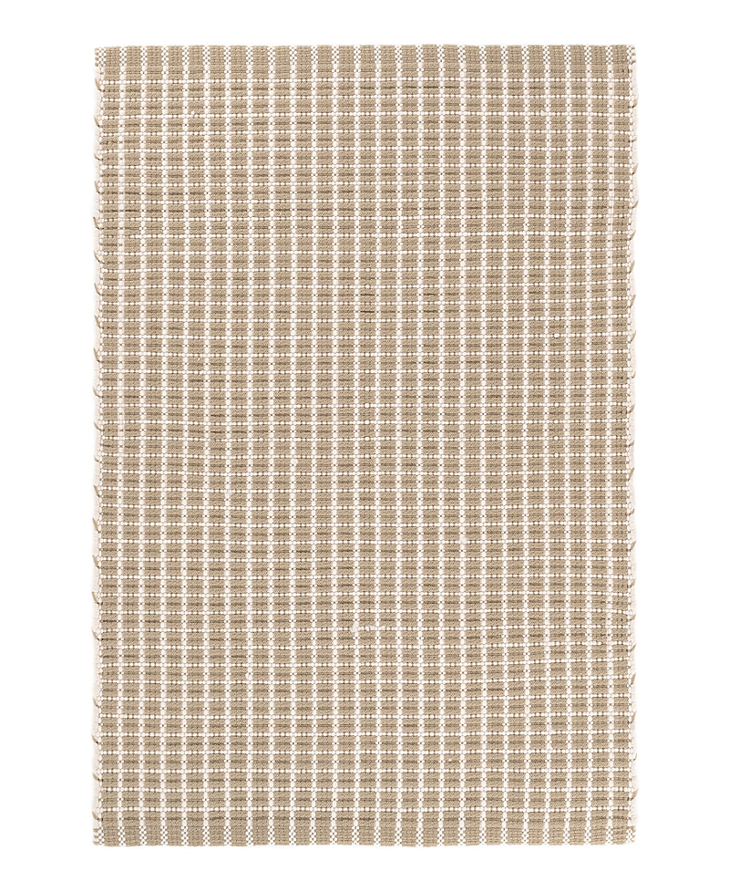 Dash & Albert By Annie Selke Dash Albert By Annie Selke Da1052 Gridiron Indoor/outdoor Area Rug, 9'0x12'0 In Sand