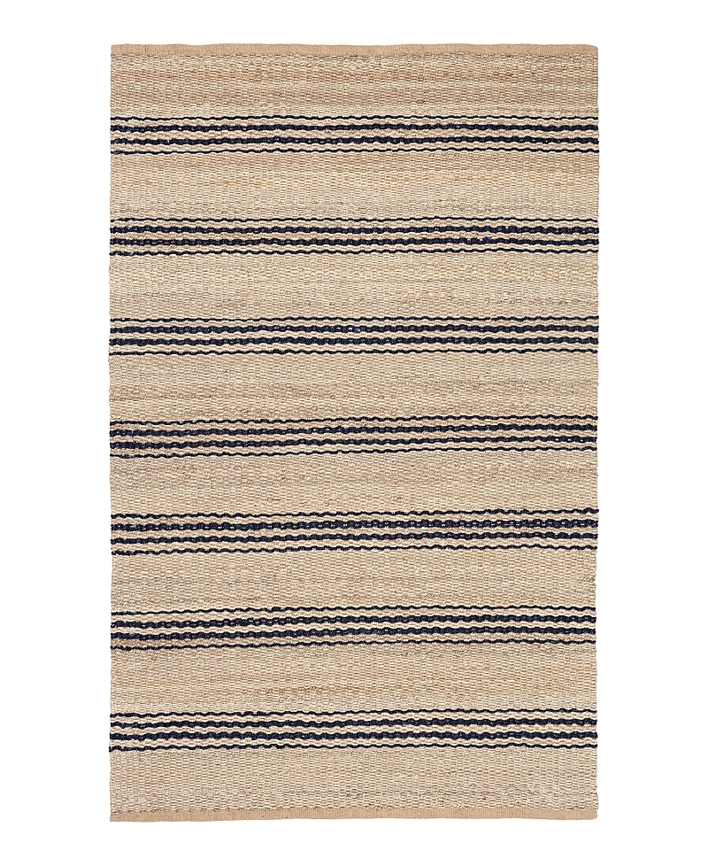 Dash & Albert By Annie Selke Dash Albert By Annie Selke Rda321 Jute Ticking Area Rug, 6'0x9'0 In Purple