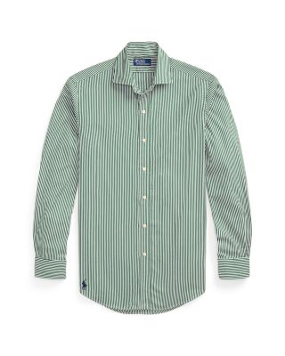 Classic Fit Striped Poplin Shirt