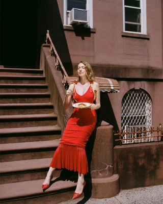 Spaghetti Strap Crochet Maxi Dress - Exclusive