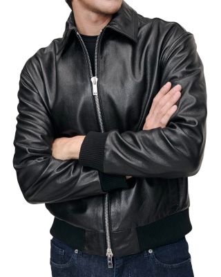 Robb Leather Bomber Jacket