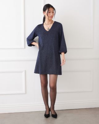 Metallic Knit Dress