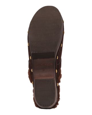 Women's Orla Faux Fur Lined Suede Clogs