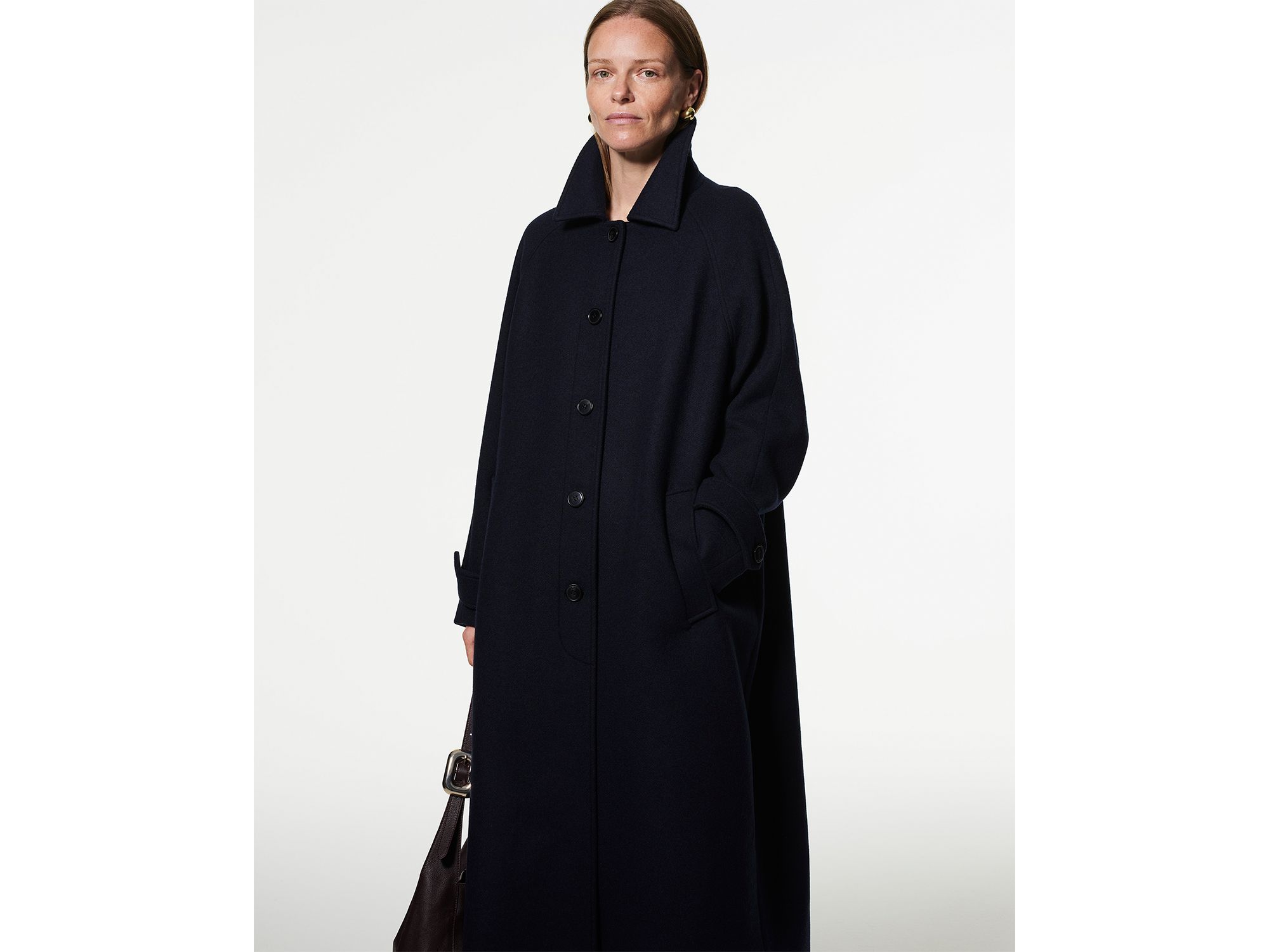 Mabel Buckle Detail Leather Tote Bag — Image 6