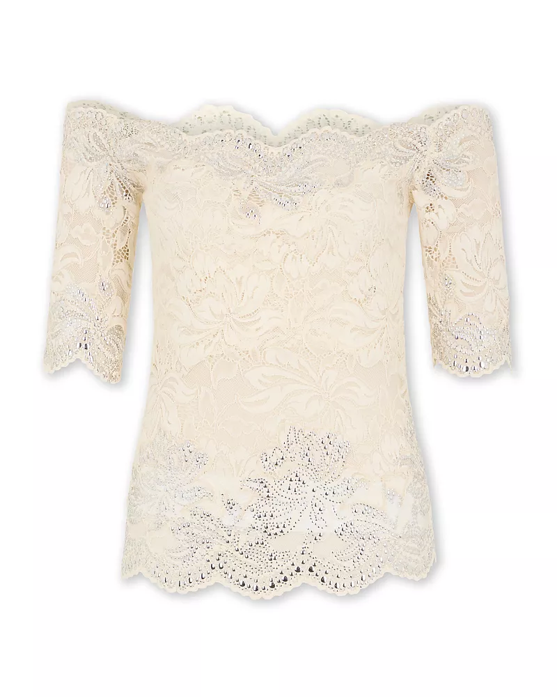 Rabanne Studded Lace Top