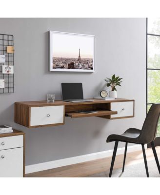 Transmit 60" Wall Mount Wood Office Desk
