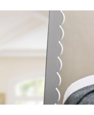 Emmeline Scalloped Rectangle Floor Mirror