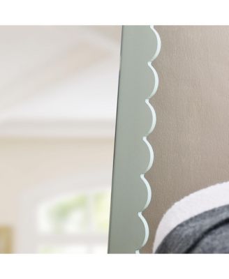 Emmeline Scalloped Rectangle Floor Mirror