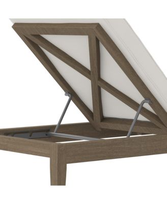 Northlake Outdoor Patio Teak Chaise Lounge