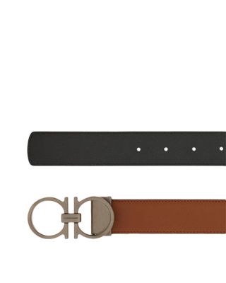 Men's Double Gancini Reversible Leather Belt