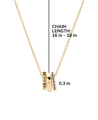  Solid Gold & Lab-Grown Diamond Zeno Charm Necklace
