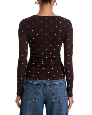 Georgina Embellished V Neck Top