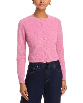 Tinsel Knit Slim Cardigan Sweater 