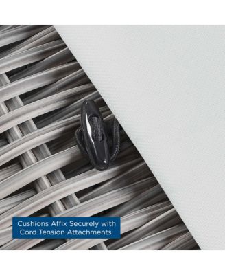  Conway Outdoor Patio Wicker Rattan Ottoman