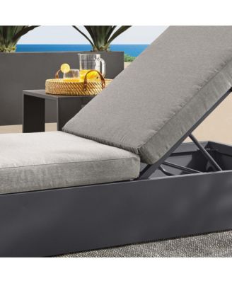 Tahoe Outdoor Patio Powder-Coated Aluminum Chaise Lounge Chair
