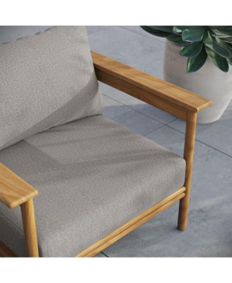 Wren Outdoor Patio Teak Wood Armchair