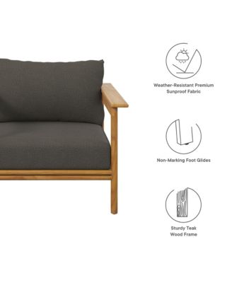 Wren Outdoor Patio Teak Wood Armchair