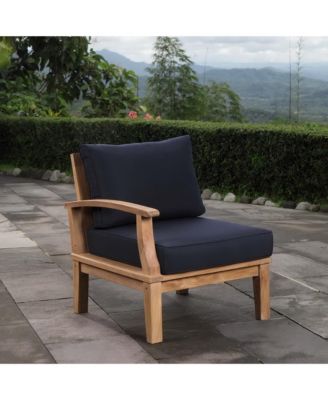 Marina Outdoor Patio Teak Left-Facing Sofa