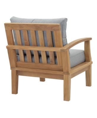 Marina Outdoor Patio Teak Left-Facing Sofa