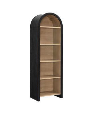 Evie Arched Narrow Bookcase Display Cabinet