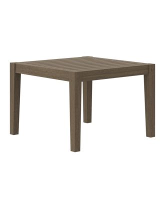 Northlake Square Outdoor Patio Teak Side Table