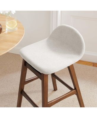 Juno Wood Bar Stool, Set of 2