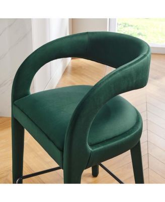 Pinnacle Performance Velvet Counter Stool Set of 2