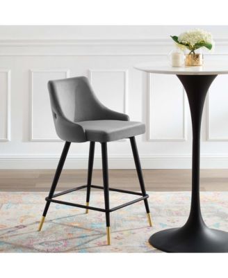 Adorn Performance Velvet Counter Stool