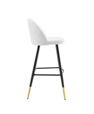 Cordial Performance Velvet Bar Stools, Set of 2